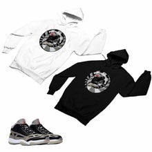Load image into Gallery viewer, Jordan 11 Black Cement Matching Custom Designed HoodiesJD 11-5-8-24 - jd11-5-8-H-24
