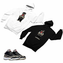 Load image into Gallery viewer, Jordan 11 Black Cement Matching Custom Designed HoodiesJD 11-5-8-27 - jd11-5-8-H-27
