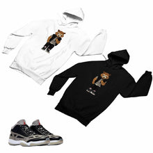 Load image into Gallery viewer, Jordan 11 Black Cement Matching Custom Designed HoodiesJD 11-5-8-28 - jd11-5-8-H-28
