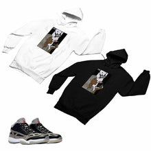Load image into Gallery viewer, Jordan 11 Black Cement Matching Custom Designed HoodiesJD 11-5-8-2 - jd11-5-8-H-2

