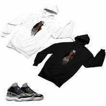 Load image into Gallery viewer, Jordan 11 Black Cement Matching Custom Designed HoodiesJD 11-5-8-6 - jd11-5-8-H-6
