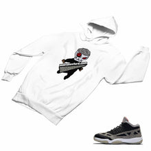 Load image into Gallery viewer, Jordan 11 Black Cement Matching Custom Designed HoodiesJD 11-5-8-7 - jd11-5-8-H-7a
