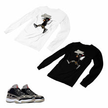 Load image into Gallery viewer, Jordan 11 Black Cement Matching Custom Long Sleeve T shirt JD 11-5-8-22 - jd11-5-8-L-22
