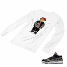 Load image into Gallery viewer, Jordan 11 Black Cement Matching Custom Long Sleeve T shirt JD 11-5-8-25 - jd11-5-8-L-25a
