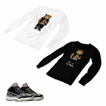 Load image into Gallery viewer, Jordan 11 Black Cement Matching Custom Long Sleeve T shirt JD 11-5-8-28 - jd11-5-8-L-28
