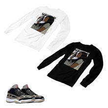 Load image into Gallery viewer, Jordan 11 Black Cement Matching Custom Long Sleeve T shirt JD 11-5-8-4 - jd11-5-8-L-4
