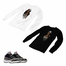 Load image into Gallery viewer, Jordan 11 Black Cement Matching Custom Long Sleeve T shirt JD 11-5-8-6 - jd11-5-8-L-6

