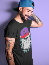 Load image into Gallery viewer, English Bulldog T-Shirt - Air Jordan 5 Top 3 - nike-jordan-5-top-3-matching-tee-bulldog-black-t-shirt-3
