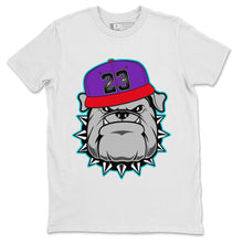 Load image into Gallery viewer, English Bulldog T-Shirt - Air Jordan 5 Top 3 - nike-jordan-5-top-3-matching-tee-bulldog-white-t-shirt-2
