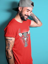 Load image into Gallery viewer, Bull Head Red T-Shirt - Air Jordan 3 Unite - sneaker-release-tees-air-jordan-3-red-cement-aj3-unite-shoe-match-tee-bull-head-chicago-red-t-shirt-3
