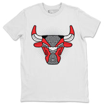 Load image into Gallery viewer, Bull Head White T-Shirt - Air Jordan 3 Unite - sneaker-release-tees-air-jordan-3-red-cement-aj3-unite-shoe-match-tee-bull-head-chicago-white-t-shirt-2
