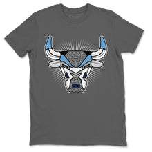 Load image into Gallery viewer, Bull Head Cool Grey T-Shirt - Air Jordan 3 Valor Blue - sneaker-release-tees-air-jordan-3-valor-blue-aj3-unc-shoe-match-tee-bull-head-chicago-cool-grey-t-shirt-2
