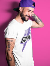 Load image into Gallery viewer, Goat T-Shirt - Air Jordan 1 Court Purple - snrt-sneaker-release-tees-air-jordan-1-court-purple-match-t-shirt-goat-white-tee-3_3e1dd97b-b576-47e0-be36-1b1524cc700d
