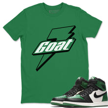 Load image into Gallery viewer, Goat T-Shirt - Air Jordan 1 Pine Green - snrt-sneaker-release-tees-air-jordan-1-pine-green-match-t-shirt-goat-kelly-green-tee
