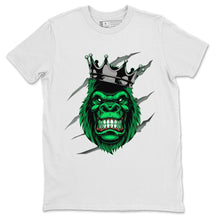Load image into Gallery viewer, Ferocious Gorilla T-Shirt - Air Jordan 1 Pine Green - snrt-sneaker-release-tees-air-jordan-1-pine-green-matching-gerocious-gorilla-white-t-shirt-2

