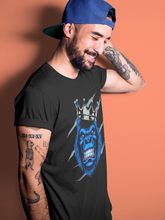 Load image into Gallery viewer, Ferocious Gorilla T-Shirt - Air Jordan 1 Royal Black - snrt-sneaker-release-tees-air-jordan-1-royal-black-matching-gerocious-gorilla-black-t-shirt-3
