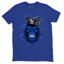 Load image into Gallery viewer, Ferocious Gorilla T-Shirt - Air Jordan 1 Royal Black - snrt-sneaker-release-tees-air-jordan-1-royal-black-matching-gerocious-gorilla-royal-blue-t-shirt-2
