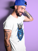Load image into Gallery viewer, Ferocious Gorilla T-Shirt - Air Jordan 1 Royal Black - snrt-sneaker-release-tees-air-jordan-1-royal-black-matching-gerocious-gorilla-white-t-shirt-3
