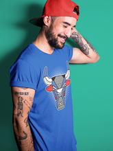 Load image into Gallery viewer, Bull Head Royal Blue T-Shirt - Air Jordan 3 True Blue - snrt-sneaker-release-tees-air-jordan-3-retro-se-true-blue-og-shoe-match-tee-bull-head-royal-blue-t-shirt-3
