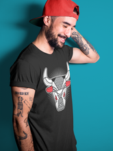 Load image into Gallery viewer, Bull Head Black T-Shirt - Air Jordan 3 White Cement - snrt-sneaker-release-tees-air-jordan-3-retro-se-white-cement-shoe-match-tee-bull-head-black-t-shirts-3
