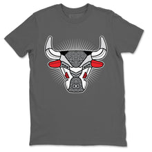 Load image into Gallery viewer, Bull Head Cool Grey T-Shirt - Air Jordan 3 White Cement - snrt-sneaker-release-tees-air-jordan-3-retro-se-white-cement-shoe-match-tee-bull-head-cool-grey-t-shirts-2
