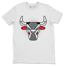 Load image into Gallery viewer, Bull Head White T-Shirt - Air Jordan 3 White Cement - snrt-sneaker-release-tees-air-jordan-3-retro-se-white-cement-shoe-match-tee-bull-head-white-t-shirts-2
