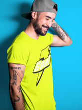 Load image into Gallery viewer, Goat T-Shirt - Air Jordan 4 '95 Neon - snrt-sneaker-release-tees-air-jordan-4-95-neon-match-t-shirt-goat-safety-green-tee-3
