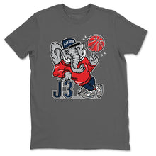 Load image into Gallery viewer, AJ3 Elephant Cool Grey T-Shirt - Air Jordan 3 True Blue - true-blue-og-air-jordan-3-sneaker-release-tees-aj-3-elephant-tee-cool-grey-2_d1f9dda7-3e7d-417d-920b-49e59606228e
