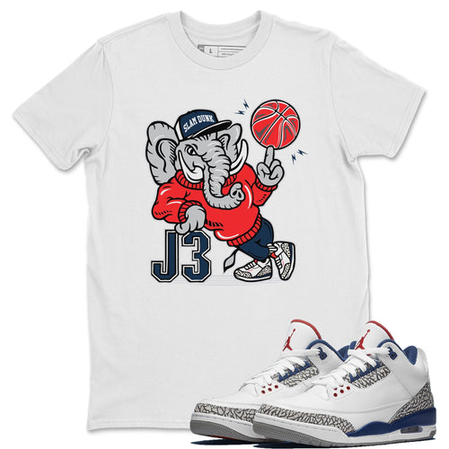 AJ3 Elephant White T-Shirt - Air Jordan 3 True Blue - true-blue-og-air-jordan-3-sneaker-release-tees-aj-3-elephant-tee-white_6cc949f5-c0f3-422d-8984-bf18542084f3