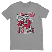 Load image into Gallery viewer, AJ3 Elephant Heather Grey T-Shirt - Air Jordan 3 Unite - unite-air-jordan-3-sneaker-release-tees-aj-3-elephant-tee-heather-grey-2
