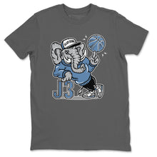 Load image into Gallery viewer, AJ3 Elephant Cool Grey T-Shirt - Air Jordan 3 Valor Blue &quot;UNC - valor-blue-unc-air-jordan-3-sneaker-release-tees-aj-3-elephant-tee-cool-grey-2
