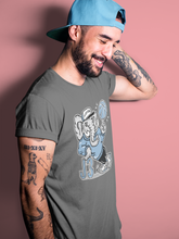 Load image into Gallery viewer, AJ3 Elephant Cool Grey T-Shirt - Air Jordan 3 Valor Blue &quot;UNC - valor-blue-unc-air-jordan-3-sneaker-release-tees-aj-3-elephant-tee-cool-grey-3
