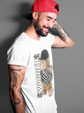 Load image into Gallery viewer, Bear Swaggers T-Shirt - Yeezy Boost 350 V2 Zebra - yeezy-boost-v2-zebra-sneaker-match-tees-bear-swagger-white-shirt-3
